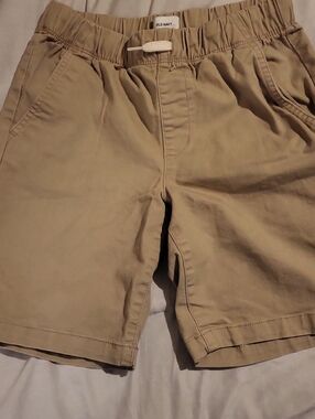 Old Navy Boys Tan Elastic-Waist Chinos